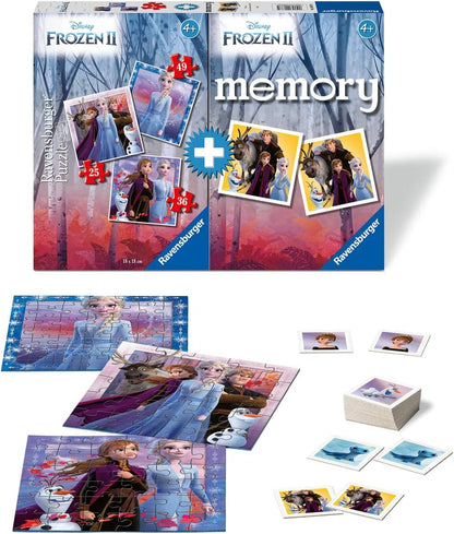 Ravensburger 20673 5 Multipack Memory and Puzzle of Frozen 2, Puzzle and Game for Children, Recommended Age 4+