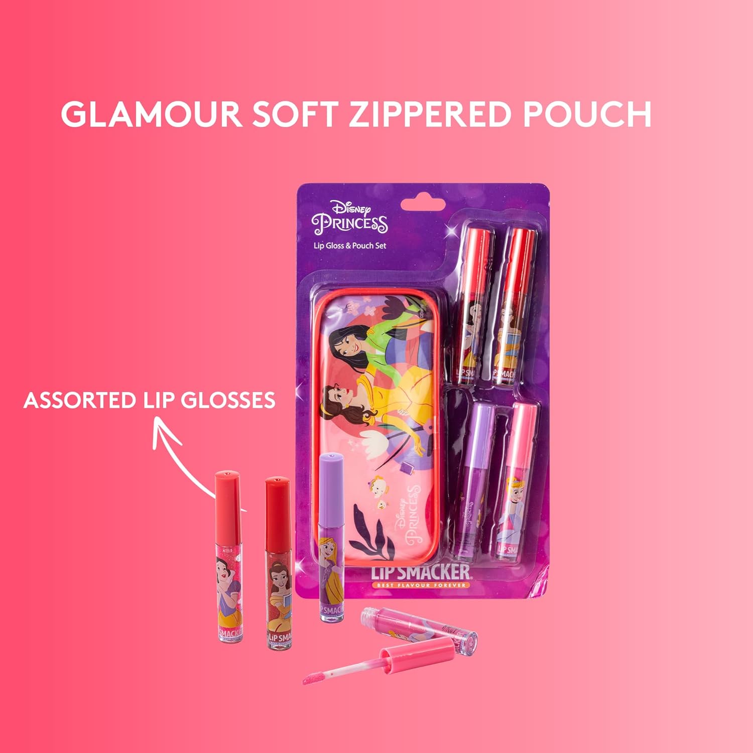 Lip Smacker Disney Princess: Lip Gloss & Pouch Set (1510678E)