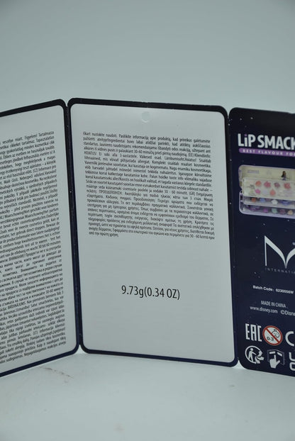 Lip Smacker Wish Triple-Tier Beauty Tin, Kids' Makeup Set Inspired by Disney Wish with LipGloss, EyeShadows, Beauty Accessories, and Stickers Included