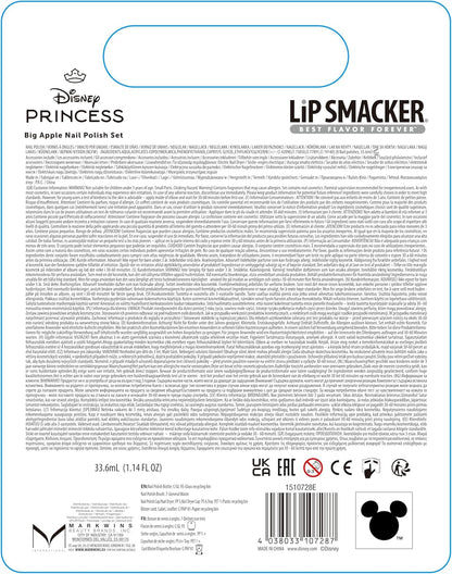 Lip Smacker Disney Princess: Snow White - Big Apple Nail Polish Set (1510728E)
