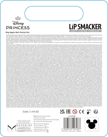 Lip Smacker Disney Princess: Snow White - Big Apple Nail Polish Set (1510728E)
