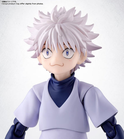 TAMASHII NATIONS S.H. Figuarts Hunter x Hunter Killua, ca. 135 mm, PVC und ABS, Actionfigur vorbemalt