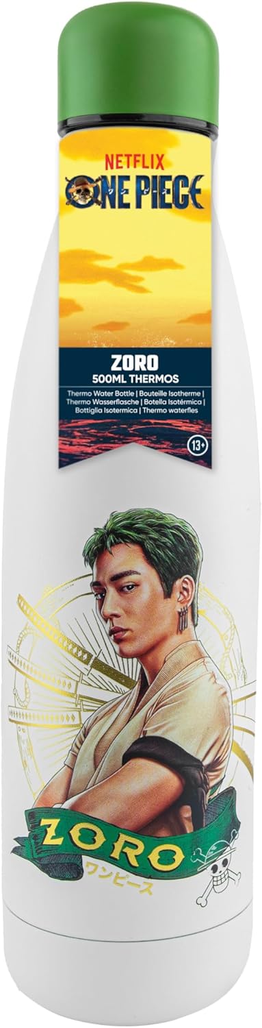 Cinereplicas Animation: One Piece - Zoro Stainless Water Bottle (Cr4093)