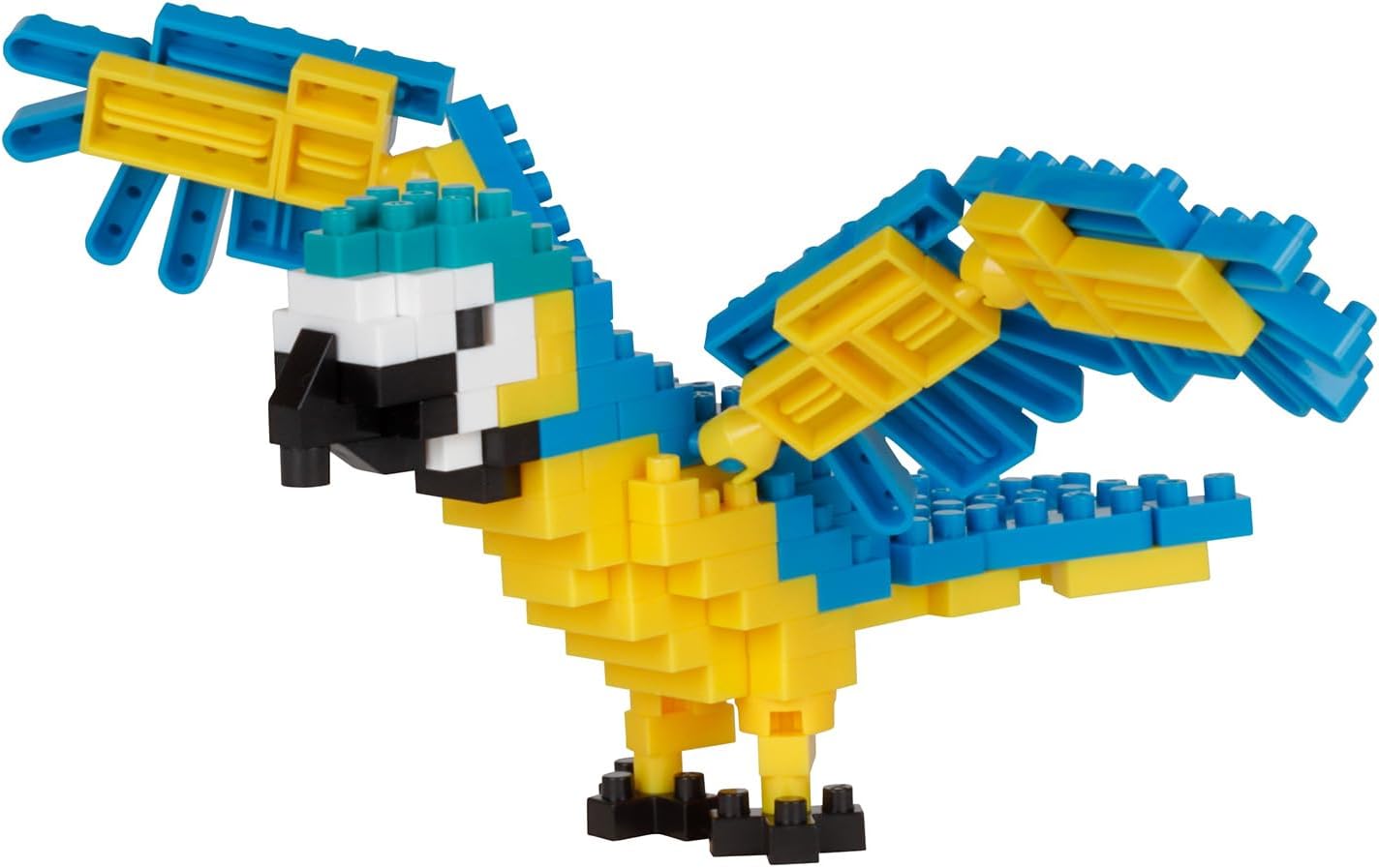 nanoblock - NBC-343 - Blue and Yellow Macaw, Multicolored