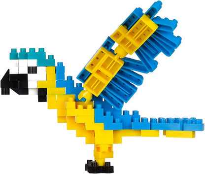 nanoblock - NBC-343 - Blue and Yellow Macaw, Multicolored