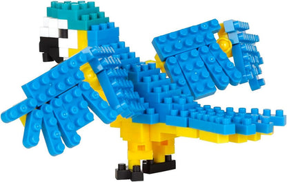 nanoblock - NBC-343 - Blue and Yellow Macaw, Multicolored