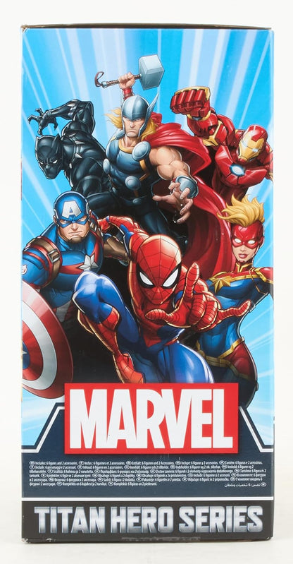 Marvel Titan Hero Series Action Figure Multipack, 6 Action Figures, 30-cm Toys, Inspired Comics, for Children Aged 4 and Up