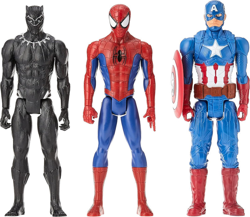 Marvel Titan Hero Series Action Figure Multipack, 6 Action Figures, 30-cm Toys, Inspired Comics, for Children Aged 4 and Up