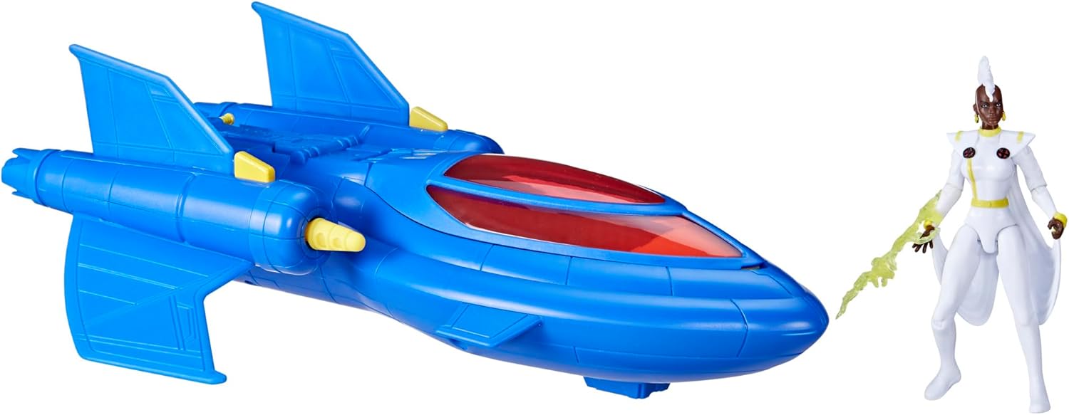 Marvel Studios X-Men '97, X-Men Team X-Jet and 10-cm Storm Figure, Super Hero Toys and Action Figures