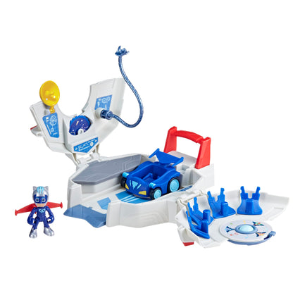 PJ Masks Power Heroes PJ Power Q Playset with Car and Figure, Toys for Boys and Girls
