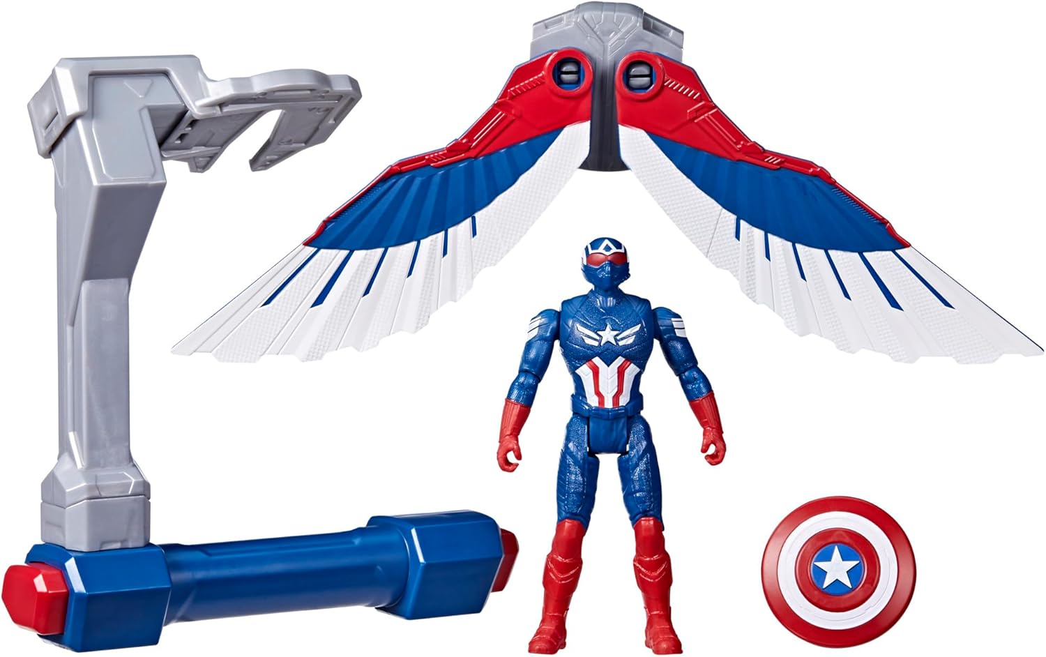 Marvel Epic Hero Series Captain America: Brave New World Flight Control Figure, Red/White/Blue
