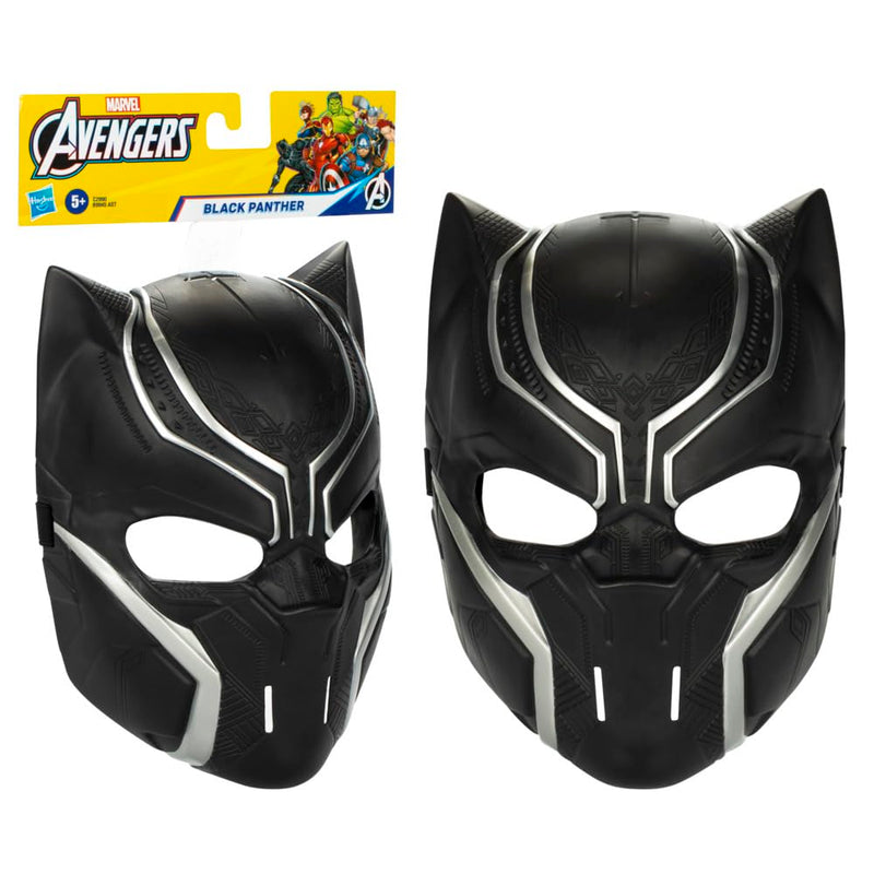 Marvel Black Panther Roleplay Mask For Kids Ages 5+, Comic & Film-Inspired Super Hero Toy With Adjustable Band, Role Playing Movie Costume Accessory, Perfect Halloween Costume For Children
