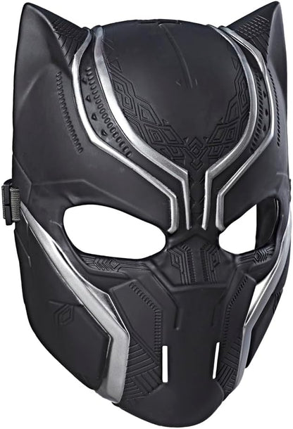 Marvel Black Panther Roleplay Mask For Kids Ages 5+, Comic & Film-Inspired Super Hero Toy With Adjustable Band, Role Playing Movie Costume Accessory, Perfect Halloween Costume For Children