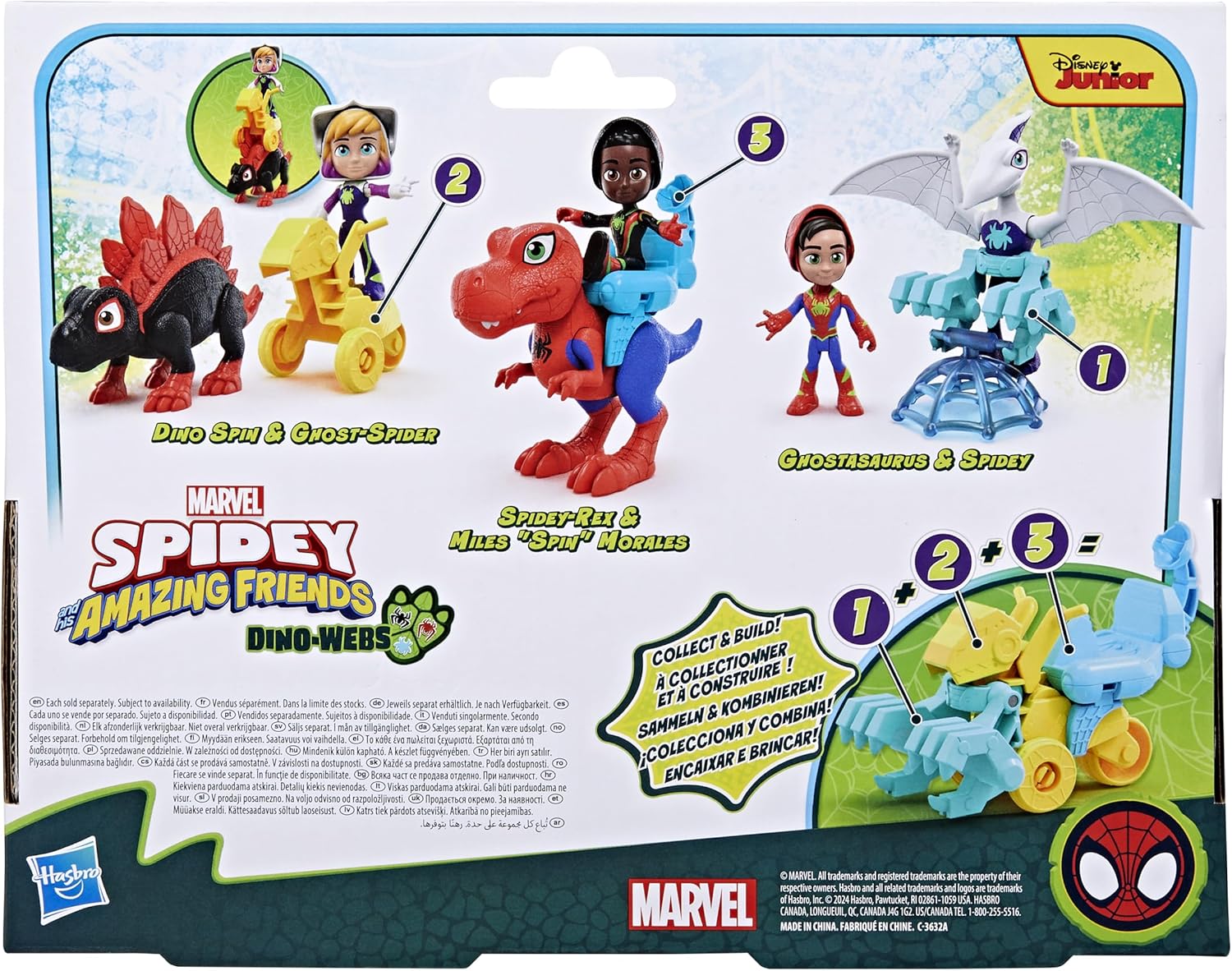 SPIDEY AND HIS AMAZING FRIENDS Hasbro Marvel LG DINO ACSRY SPIDEY
