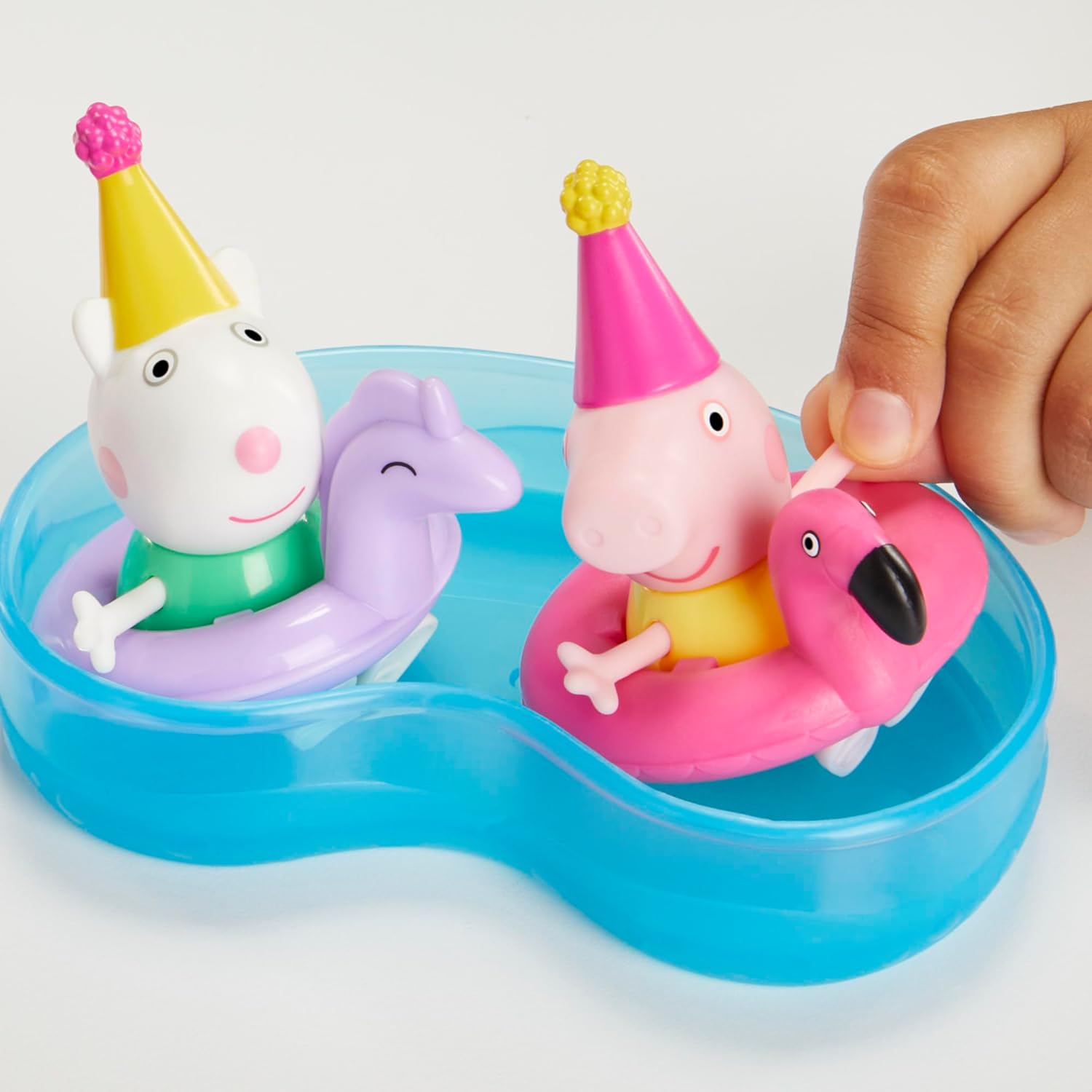 Peppa Pig Peppa's Pool Party Playset with 2 Figures and 4 Accessories, Preschool Toy, Kids Gifts, Ages 3+