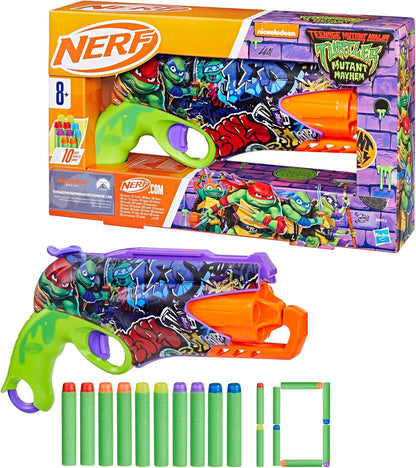Nerf Teenage Mutant Ninja Turtles Blaster, 10 Nerf Elite Darts