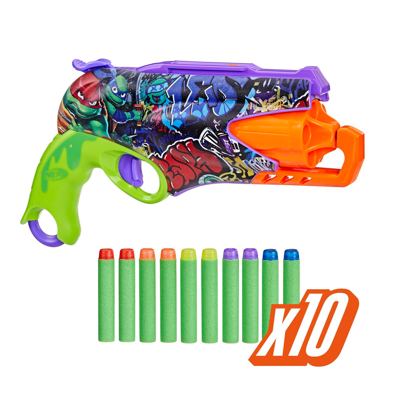 Nerf Teenage Mutant Ninja Turtles Blaster, 10 Nerf Elite Darts