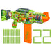 Nerf Zombie Corrupter Dart Blaster, 18-Dart Clip, 22 Nerf Elite Darts, Foam Dart Blaster for Kids 8+, Ambidextrous Bolt & 2 Tactical Rails, Great Gifts For Children, Halloween costume accessory
