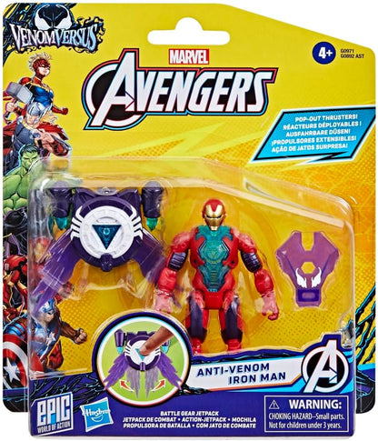 Marvel Avengers VenomVersus Epic World of Action Anti-Venom Iron Man Figure