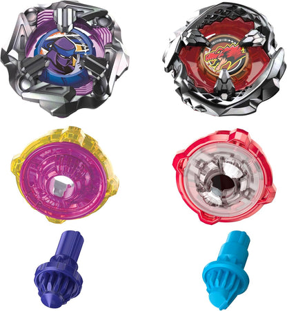 Beyblade X Beat Tyranno 4-70Q & Knife Shinobi 4-80HN Dual Pack Set