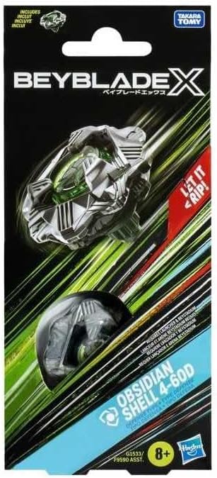 Beyblade X Obsidian Shell 4-60D Booster Pack Set