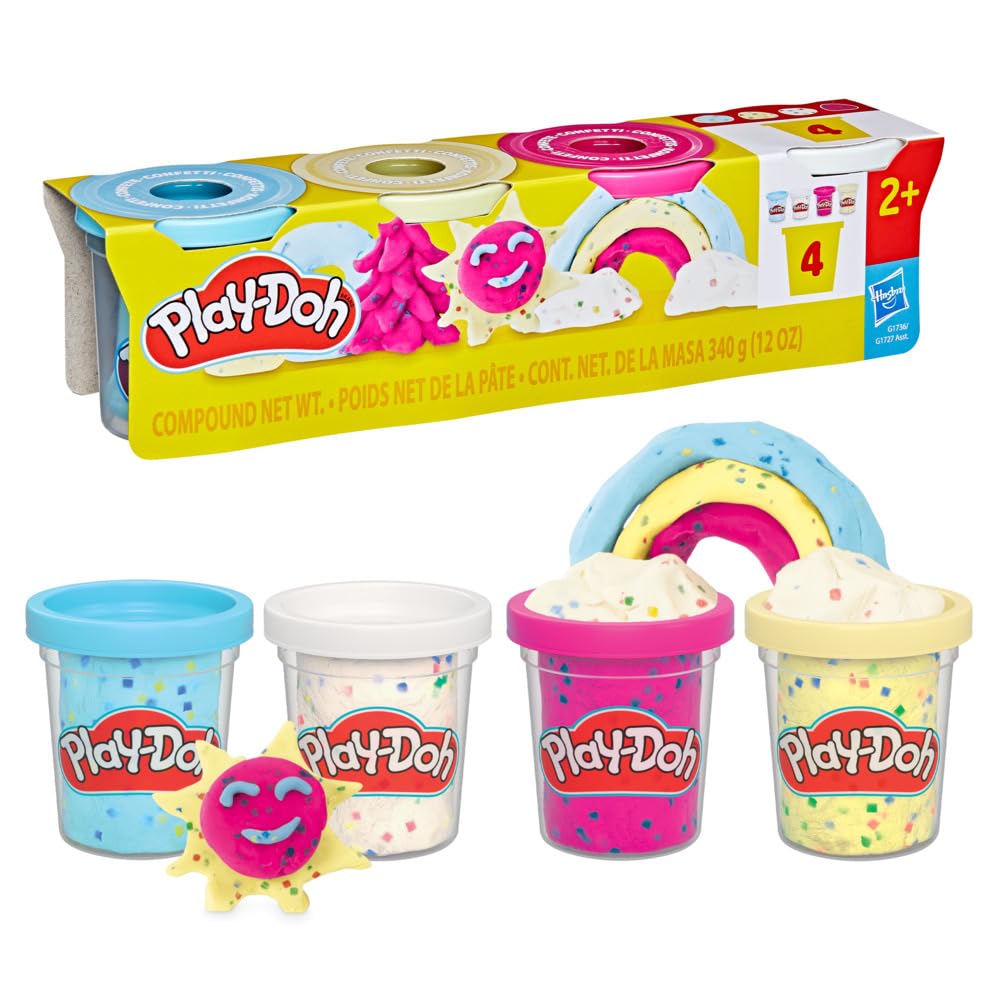 Play-Doh - Play-Doh Confetti - 4 Kleipotjes