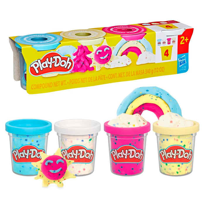 Hasbro Play-Doh®: Specialty Compound - Confetti Fun 4 Pack (G1736)