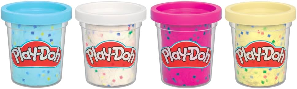 Hasbro Play-Doh®: Specialty Compound - Confetti Fun 4 Pack (G1736)
