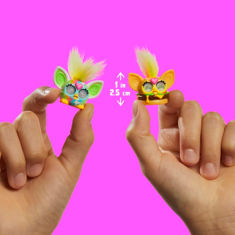 Furby Minis-duopack, krijg 2 van de 24 kleine verrassingsfiguurtjes, verzamelobjecten van 2,5 cm, serie 1, vanaf 5 jaar