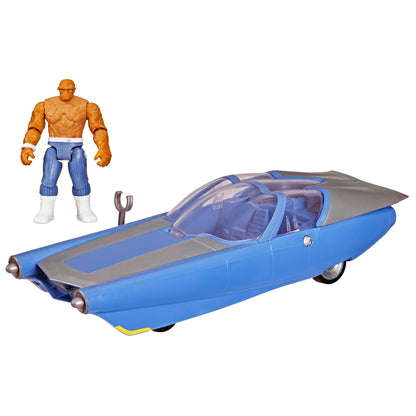 Marvel Studios The Fantastic Four Epic World of Action Hover & Cruise Fantasticar, Figure and Toy Car Set, Orange, Red