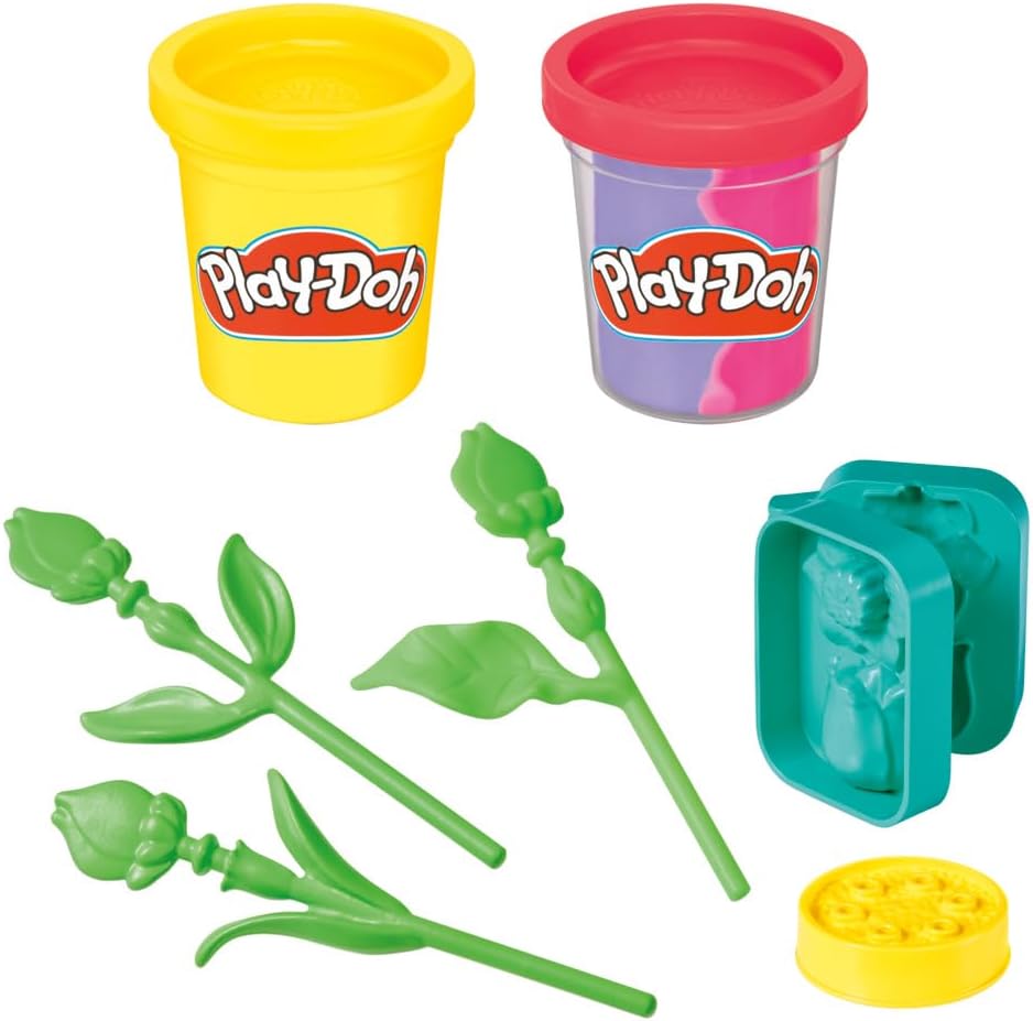 Play-Doh Tulips & Daffodils Flower Toy, Kids Arts & Crafts Kit, Gifts for Girls & Boys Aged 3+