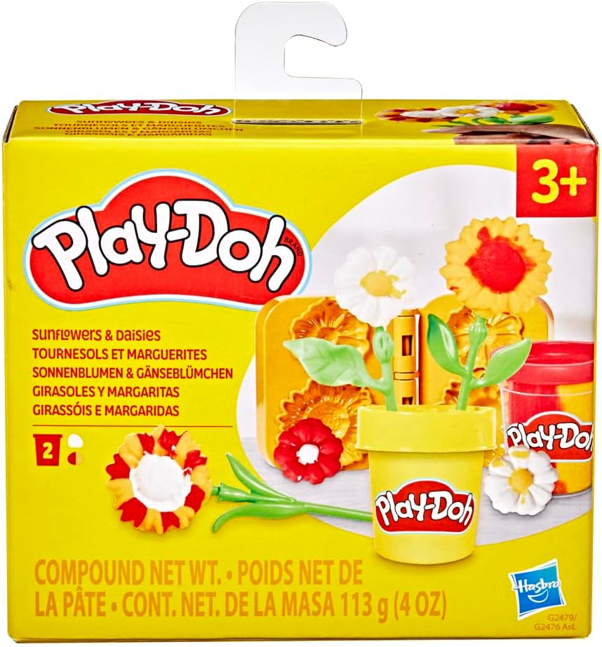 Play-Doh Zonnebloemen en madeliefjes, knutselkit