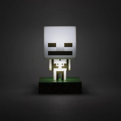 Paladone Minecraft Skeleton Icon Light Up Figure, Officially Licensed Collectible, Multicolour (PP8999MCF