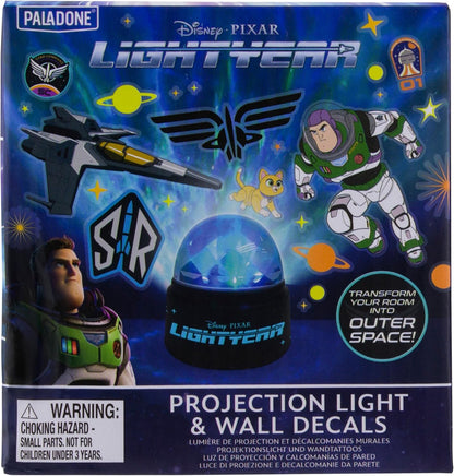Paladone Buzz Lightyear Projection Light and Wall Decals Set, Officially Licensed Merchandise