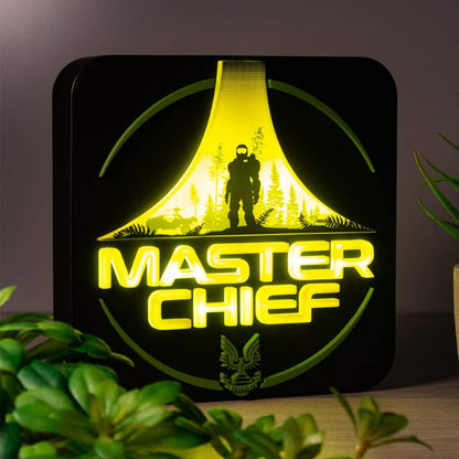 Numskull Official Halo - Master Chief Desk/Wall Mounted 3D Lamp