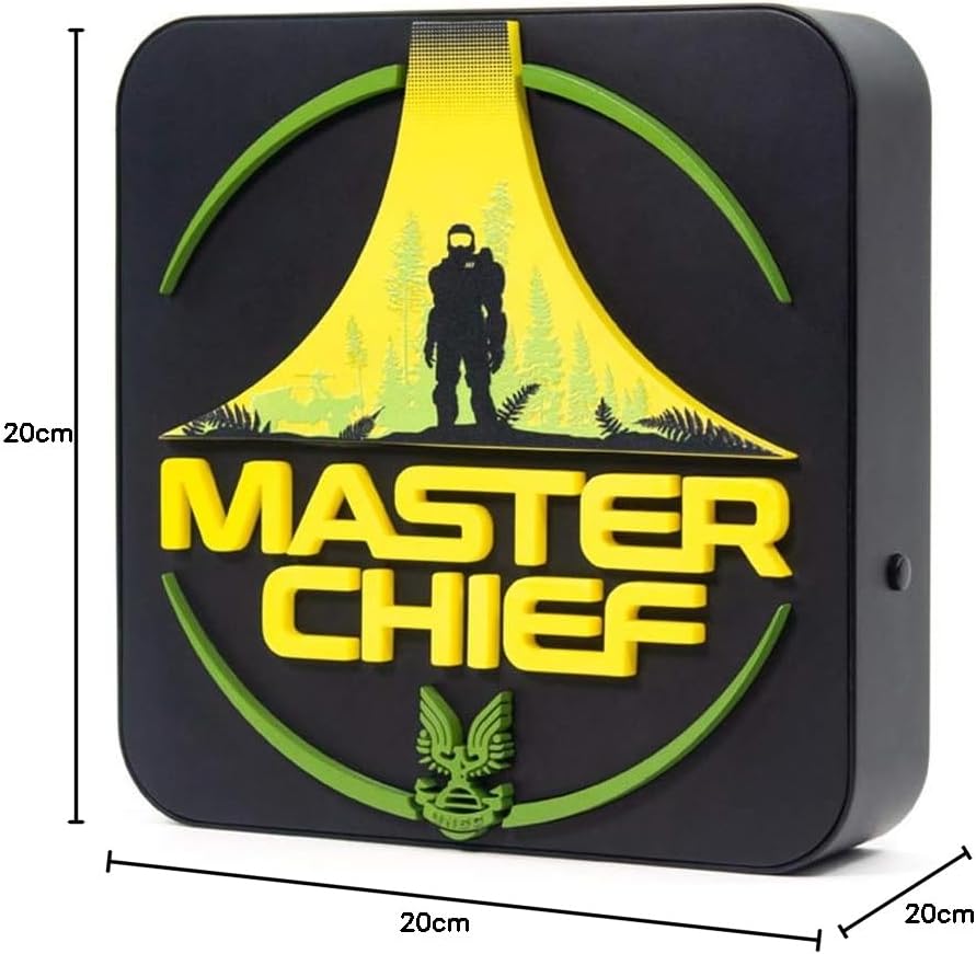 Numskull Official Halo - Master Chief Desk/Wall Mounted 3D Lamp