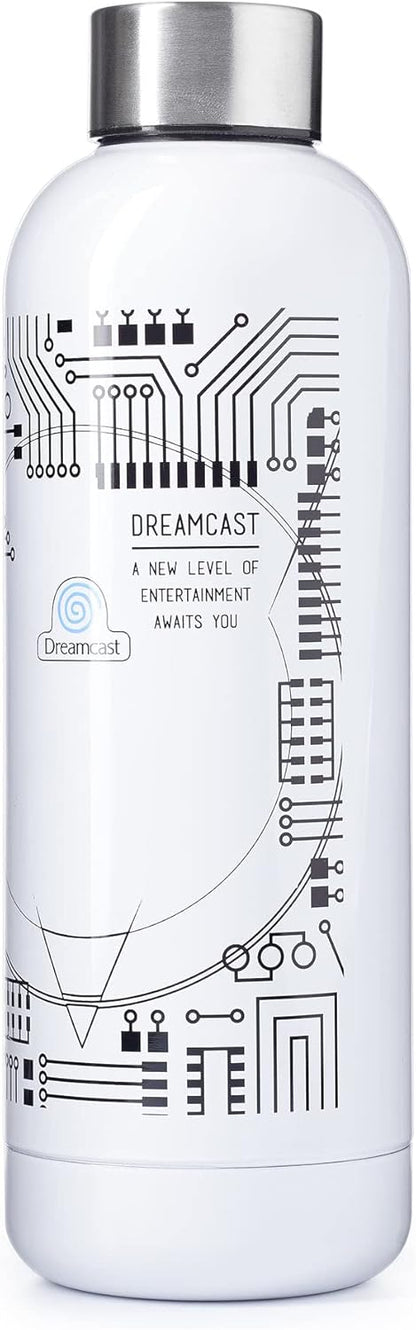 Numskull Official Dreamcast White Bowling Pin Style Water Bottle