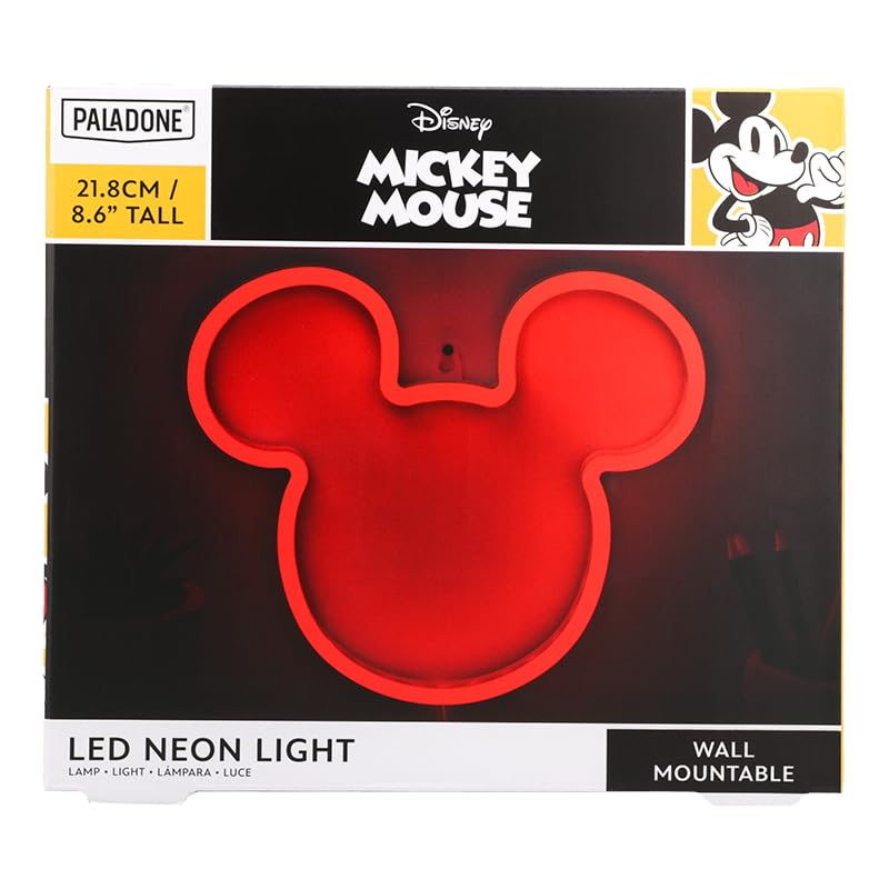 Paladone: Disney - Mickey Wall Mountable Led Neon Light (Pp12621Dscvn)