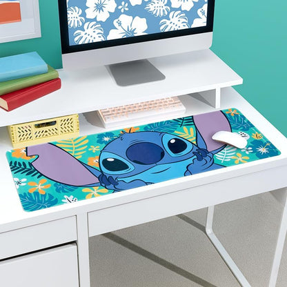 Stitch Desk Mat - Officially Licensed Disney, Non-Slip Rubber Mouse Pad, Vibrant Lilo & Stitch Tropical Design, Perfect for Gaming, Working or Browsing, Home Office Accessory | Paladone