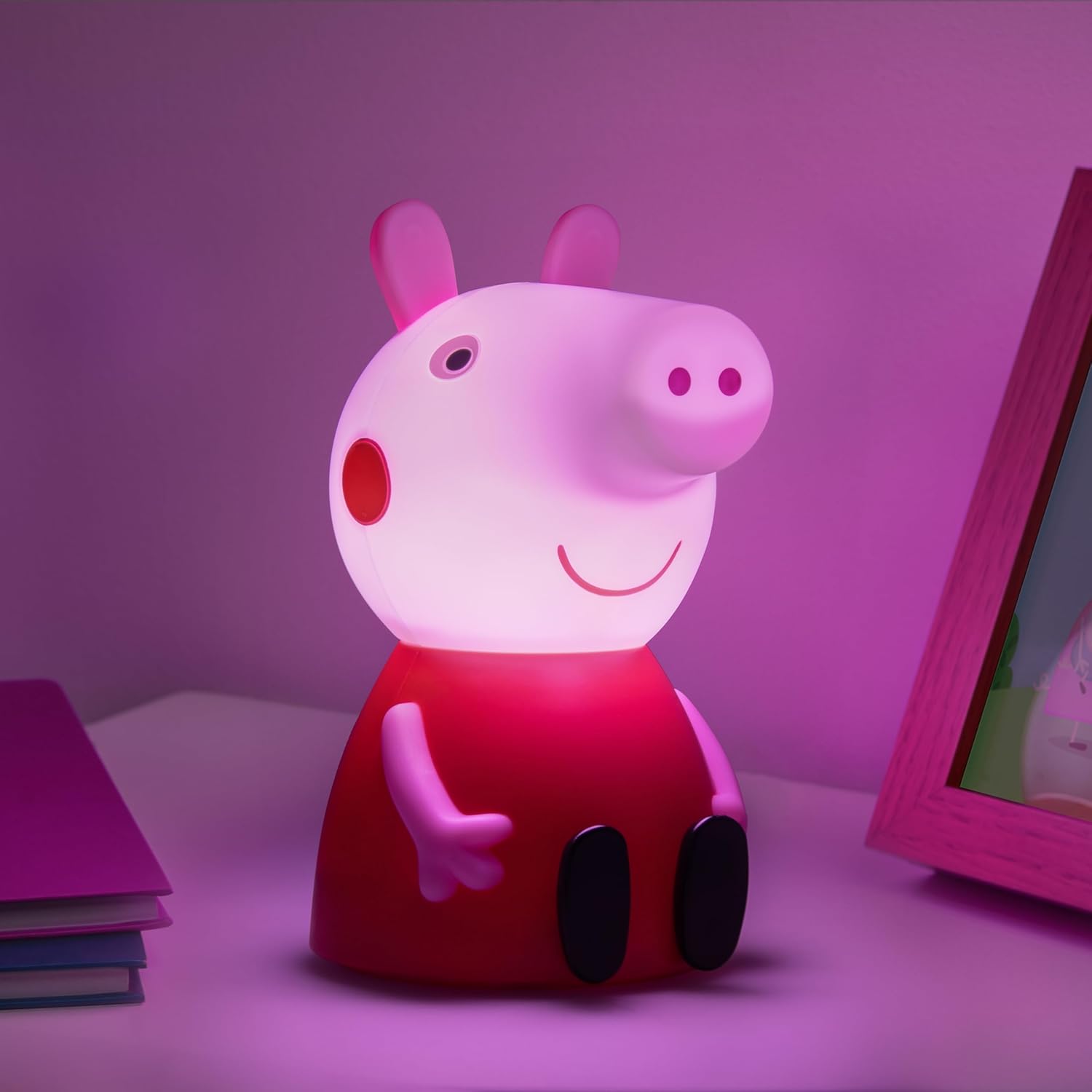 Peppa Pig Figure Lamp with Sound - Officially Licensed Baby Night Light, Kids Bedroom Accessories & Decor| Paladone