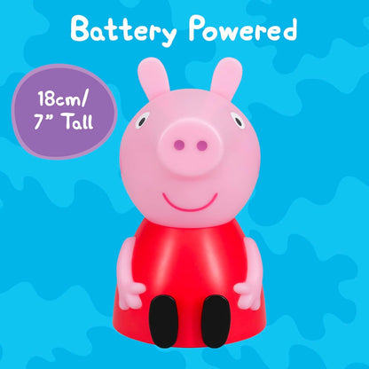 Peppa Pig Figure Lamp with Sound - Officially Licensed Baby Night Light, Kids Bedroom Accessories & Decor| Paladone