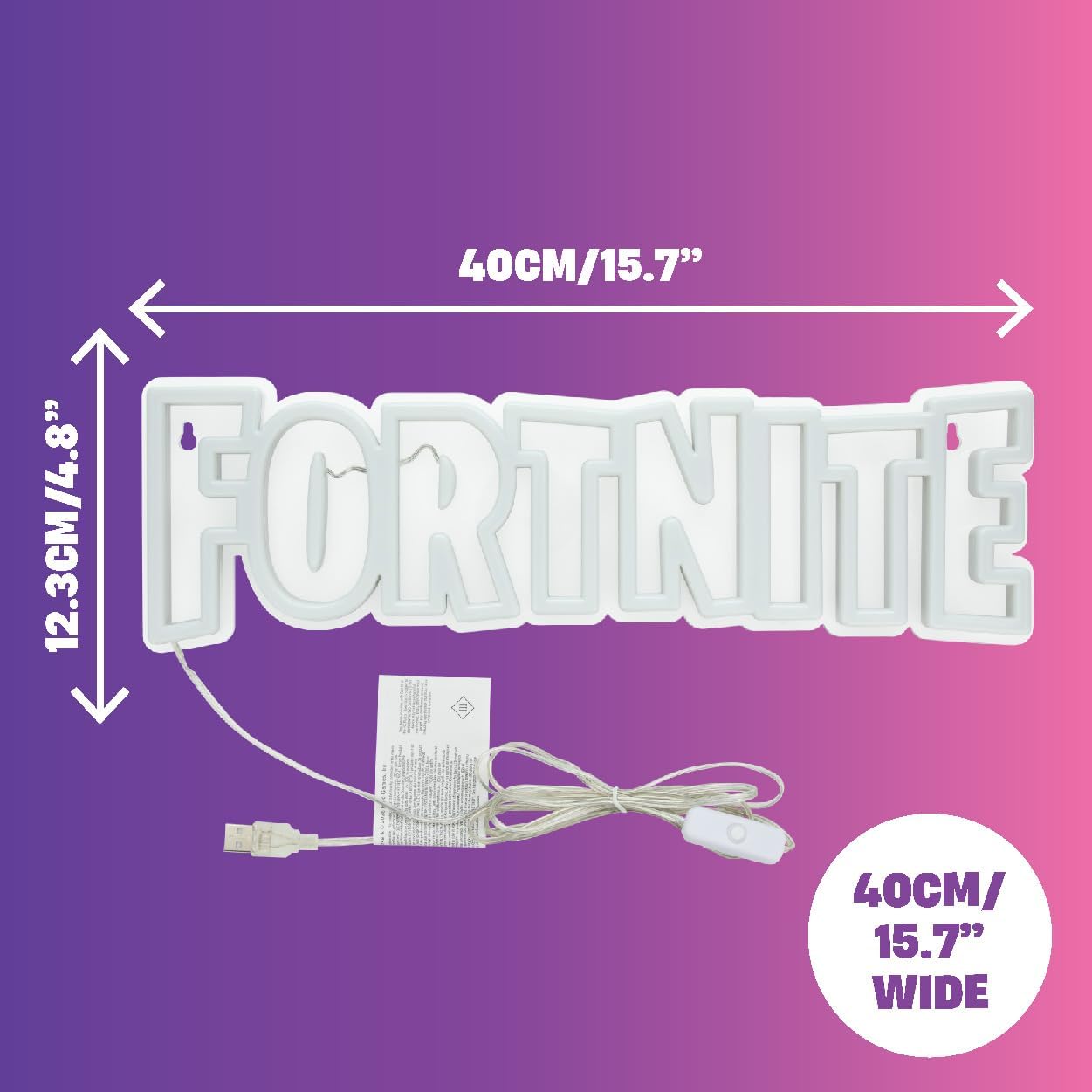 Paladone: Fortnite - Wall Mountable Led Neon Light (Pp14621Fovn)