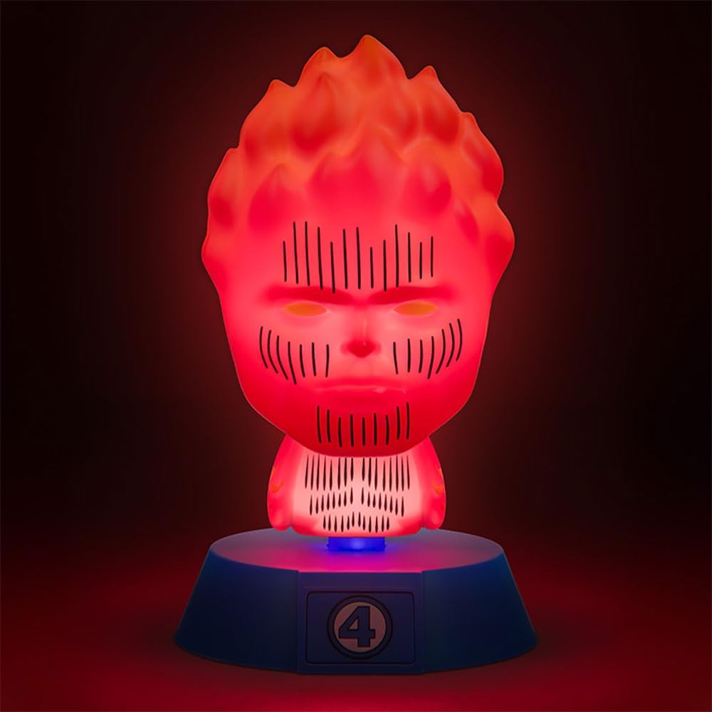 Paladone Human Torch Icon Light, 13 cm Size, Red
