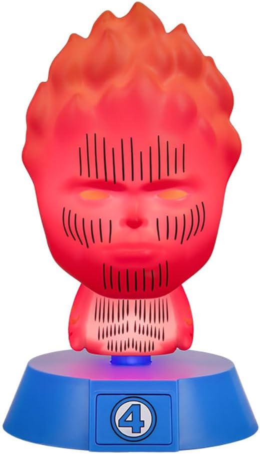 Paladone Human Torch Icon Light, 13 cm Size, Red