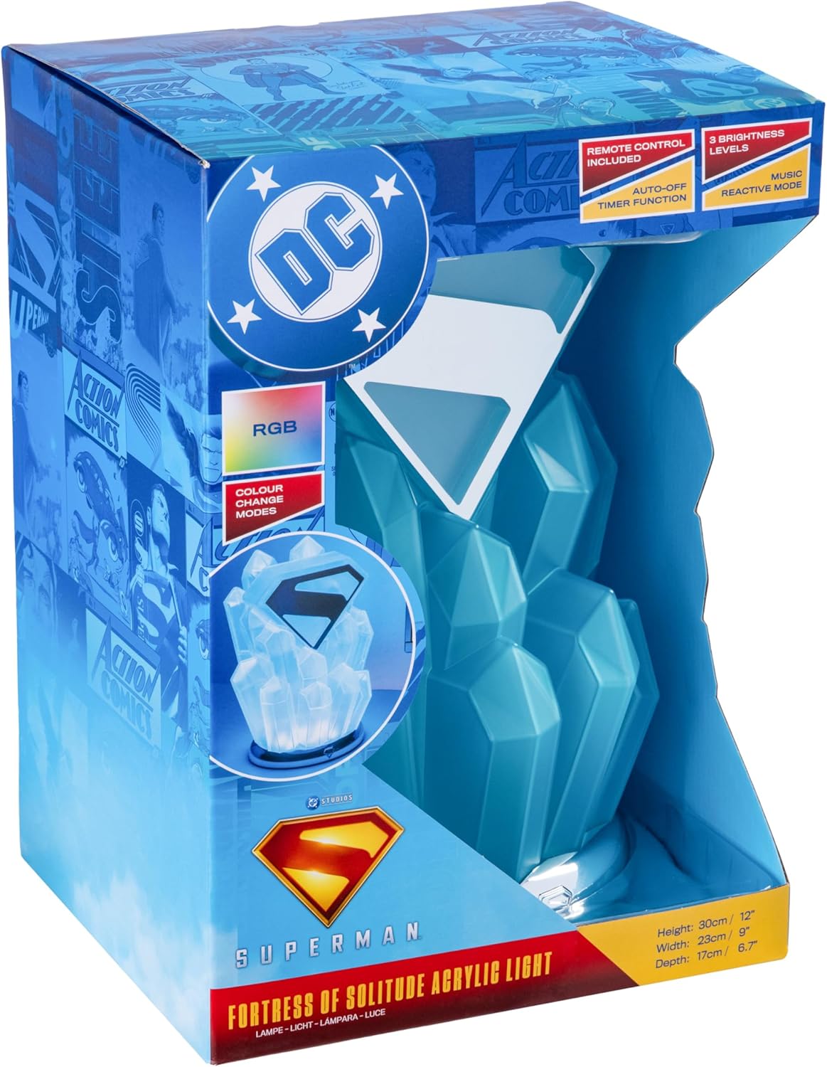 Paladone: Dc Superman - Fortress Of Solitude Light (Pp14840Smt)