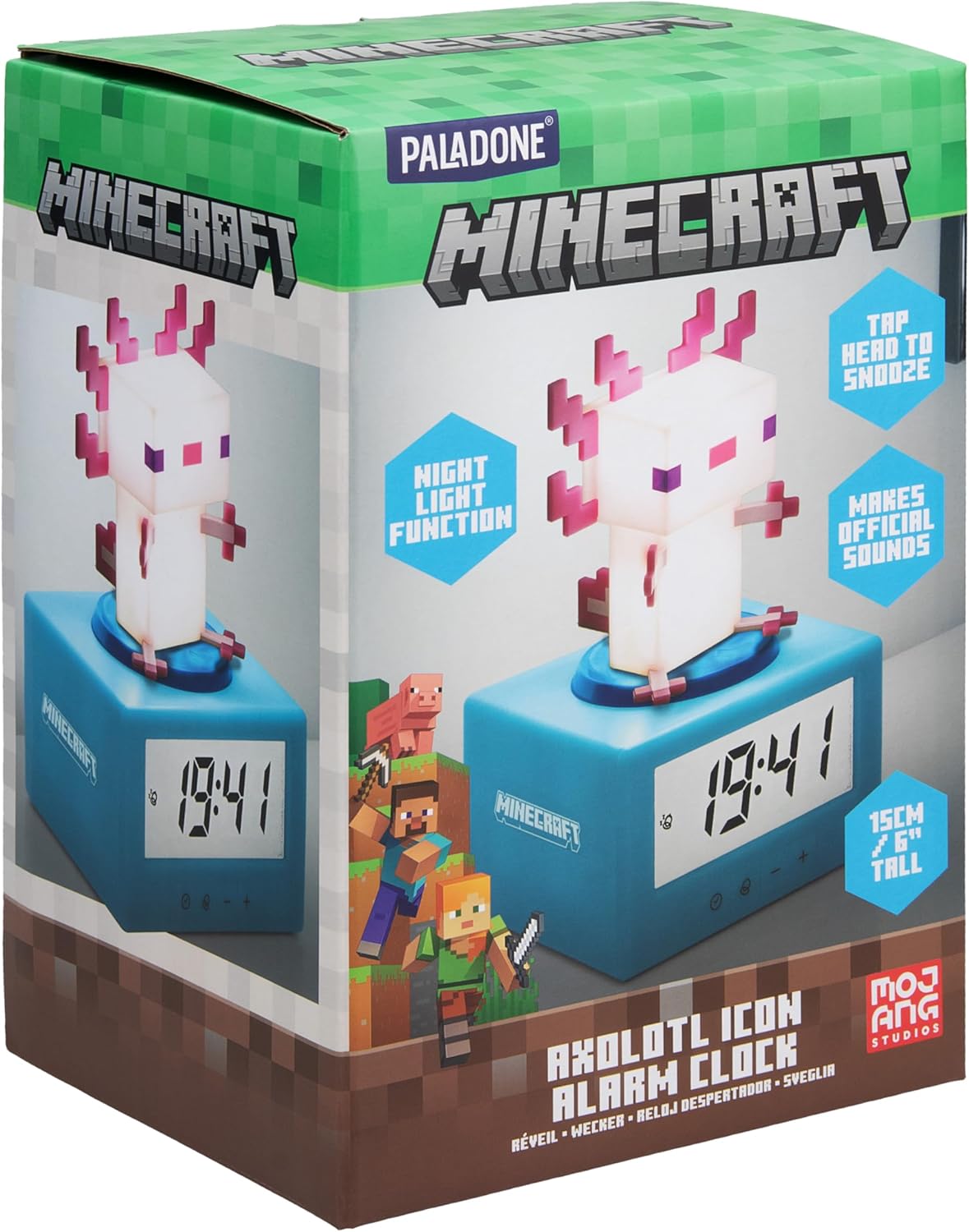 Paladone Icons: Minecraft - Axolotl Alarm Clock (Pp15043Mcf)