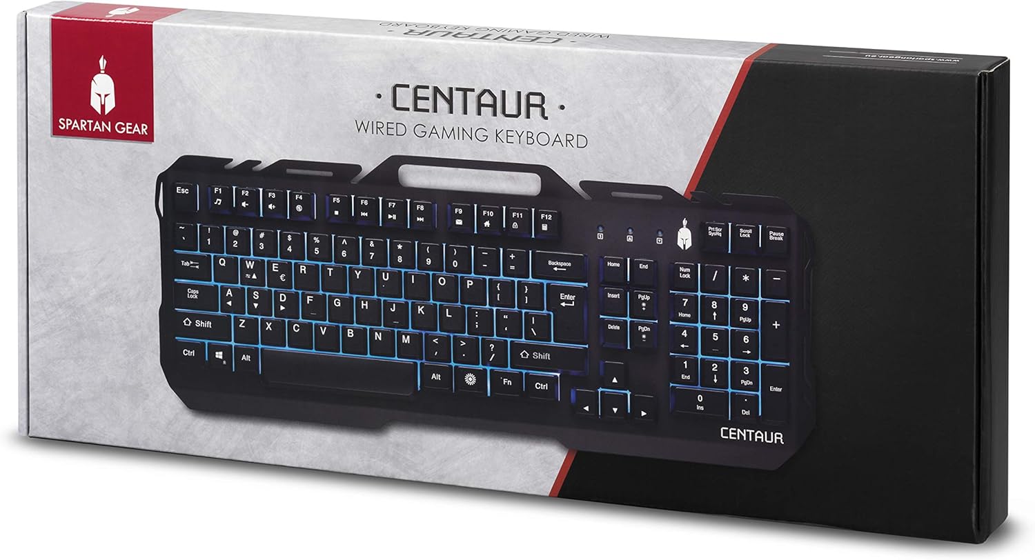 Spartan Gear Centaur Wired Gaming Keyboard PC DVD