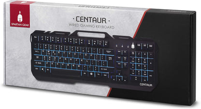 Spartan Gear Centaur Wired Gaming Keyboard PC DVD