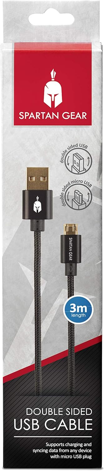 Spartan Gear USB Double Sided Charging Cable (PS4