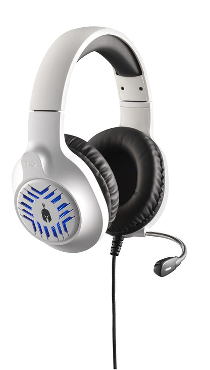 Spartan Gear - Medusa Wired Headset (Compatible with PCPS4PS5.XBOX1XBOX series x/sSwitch) White/Black